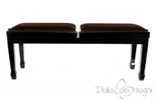 Tamburet de Piano "Casella" - Velours Marron