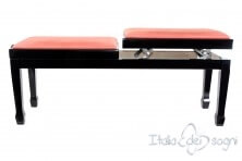 Small Bench for Piano "Casella" - Pink Velvet