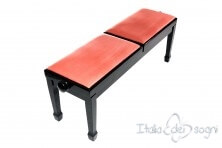 Small Bench for Piano "Casella" - Pink Velvet